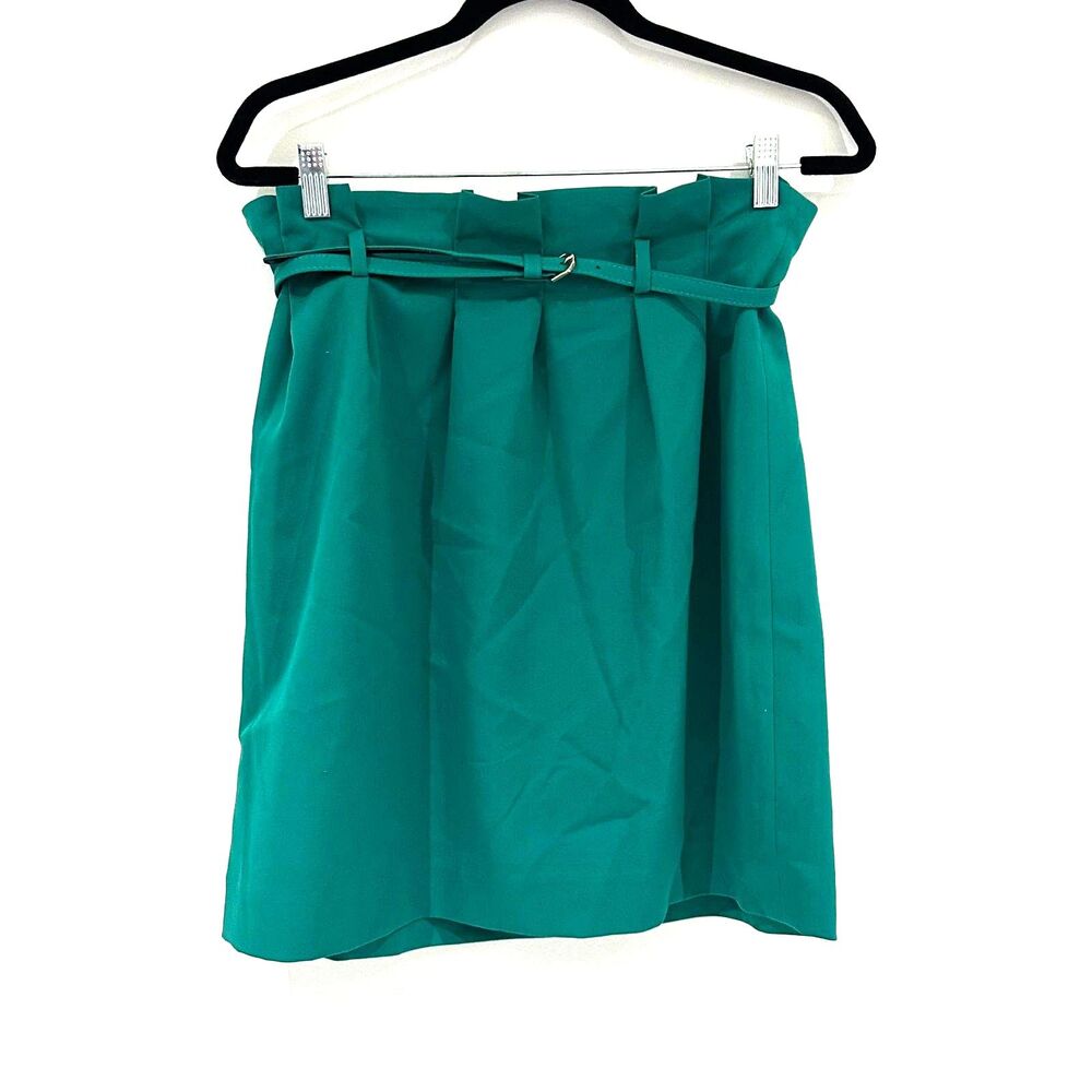 The Limited Gorgeous Kelly Green Belted Paperbag Skirt - Sz. 8 EUC
